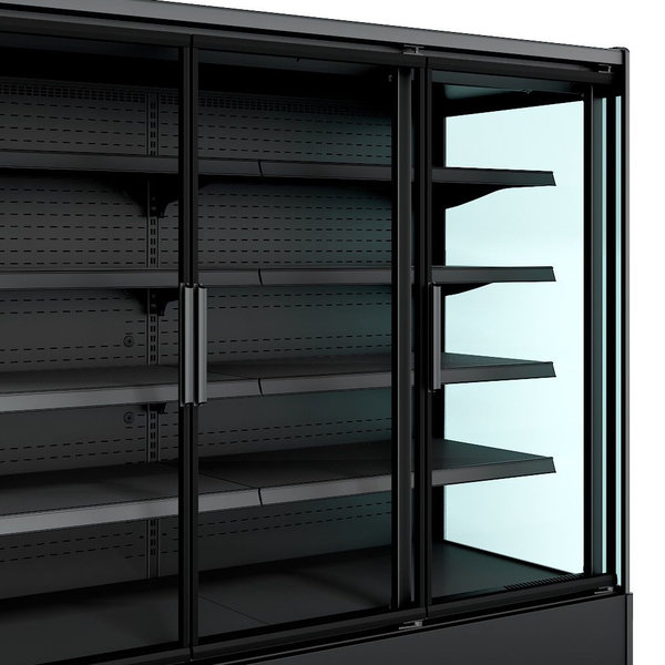 Wandkoeling | JAMIE | Zwart | +2°C/+4°C | Geforceerd | 5 Schappen | 2.3kW | Klapdeuren | 1935x665x1920(h)mm