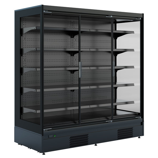 Wandkoeling | MIKE | Zwart | -1°C/+5°C | Geforceerd | 6 Schappen | 0.44kW | Klapdeuren | 1935x880x2040(h)mm