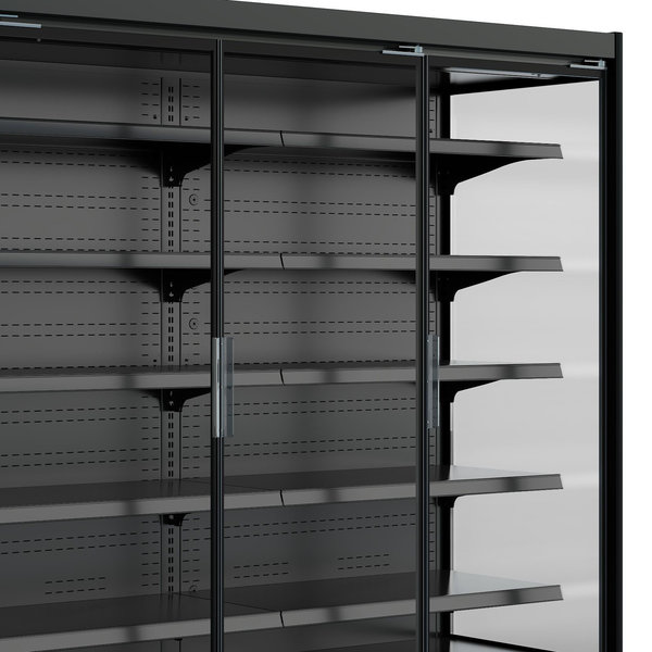 Wandkoeling | MIKE | Zwart | -1°C/+5°C | Geforceerd | 6 Schappen | 0.44kW | Klapdeuren | 1935x880x2040(h)mm