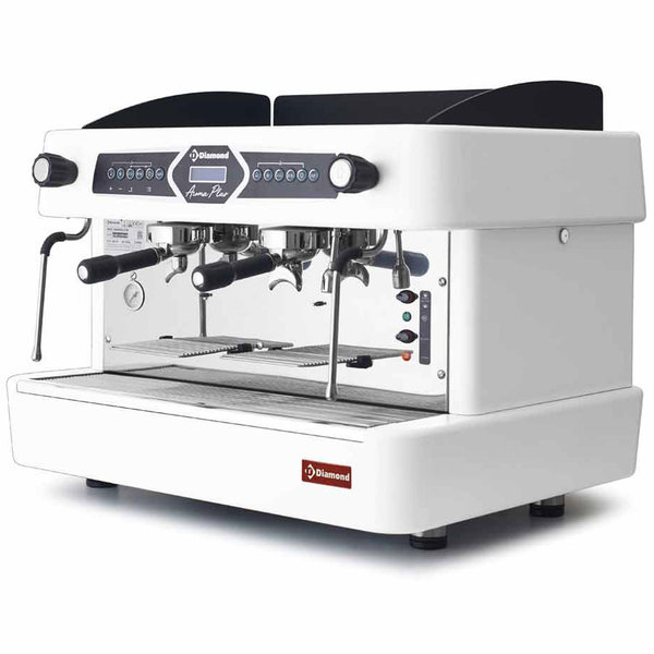 Espressomachine | AROMA | Wit | 2 Groepen | Digitaal | 3.7kW | 750x600x595(h)mm