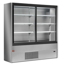 Diamond Wandkoeling | PADOVA | Grijs | +3°C/+6°C | Geforceerd | 4 Schappen | 0.84kW | Schuifdeuren | 1500x570x2000(h)mm