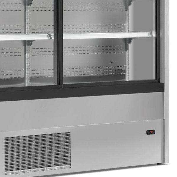 Wandkoeling | PADOVA | Grijs | +3°C/+6°C | Geforceerd | 4 Schappen | 1.15kW | Schuifdeuren | 1800x570x2000(h)mm