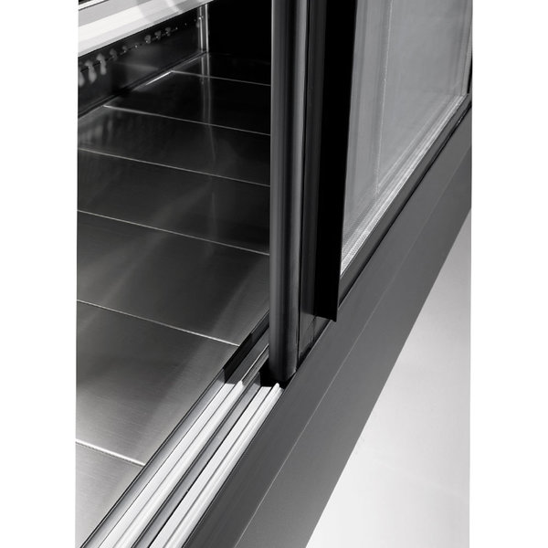 Wandkoeling | PADOVA | Grijs | +3°C/+6°C | Geforceerd | 4 Schappen | 1.15kW | Schuifdeuren | 1800x570x2000(h)mm