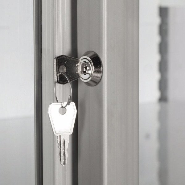 Wandkoeling | SUPER SUNNY | Grijs | 0°C/+10°C | Geventileerd | 5 Schappen | 0.86kW | Schuifdeuren | 1335x737x1987(h)mm