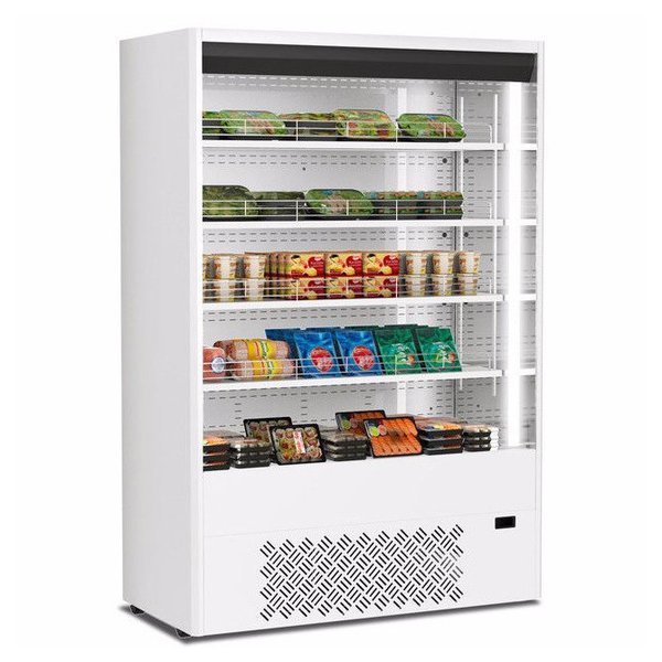 Wandkoeling | MURALES | Wit | 0°C/+4°C | Geventileerd | 5 Schappen | 1.25kW | Intern Nachtgordijn | 1885x640x1981(h)mm