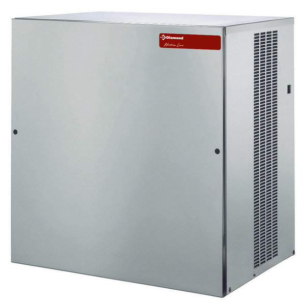 IJsblokjesmachine | Vlakke Blokjes | 400kg/24h | Zonder Bunker | Luchtgekoeld | 770x550x805(h)mm