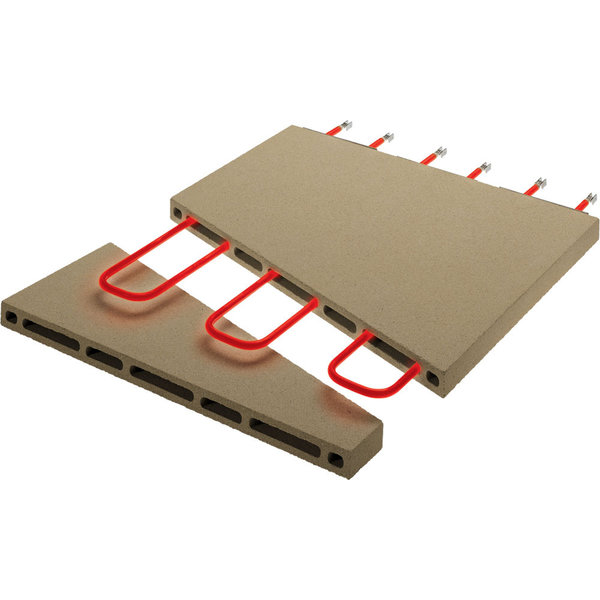 Pizzaoven elektrisch | 1x6 Ø350mm | Met Vuurvaste Stenen | 8.8kW | 1070x1360x400(h)mm