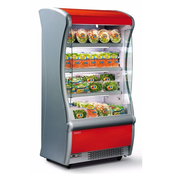 Wandkoeling | ALCOR | Div. Kleuren | Voor Externe Koelunit | 4 Schappen | Intern Nachtgordijn | 1370x745x1940(h)mm