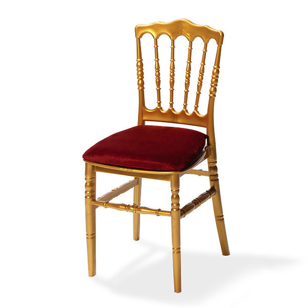 Zitting Napoleon/Tiffany | Bordeauxrood Velours | 385x400x25(h)mm