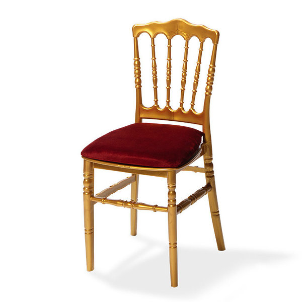 Wedding Chair Napoleon | Goud | Stapelbaar | 410x430x895(h)mm