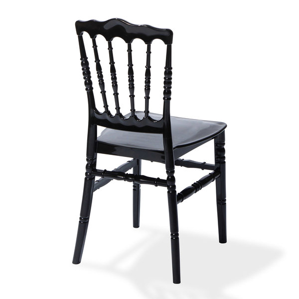 Wedding Chair Napoleon | Zwart | Stapelbaar | 410x430x895(h)mm
