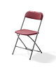 VEBA Klapstoel Budget | Bordeauxrood/Grijs | Stapelbaar | 430x450x800(h)mm 