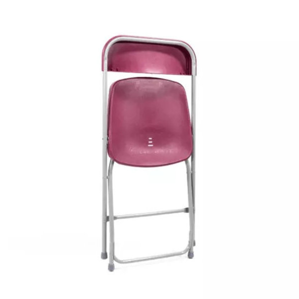 Klapstoel Budget | Bordeauxrood/Grijs | Stapelbaar | 430x450x800(h)mm