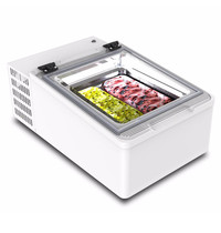 Framec Framec schepijsvitrine Mini Cream 2V LED excl. Canopy | 0.09kW | 490x790x345(h)mm