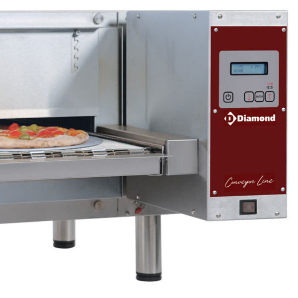 Tunneloven | Elektrisch 400 | 18 of 130 Pizza's/u | 6.3kW | 800x1270x390(h)mm