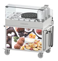 Casselin Poffertjes-Trolley | RVS | 1 Bakplaat (Ø400mm) | 2.7kW | 1036x675x1150(h)mm