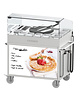 Casselin Crêpe-Trolley | RVS | 1 Bakplaat (Ø400mm) | 2.7kW | 1040x708x1150(h)mm 