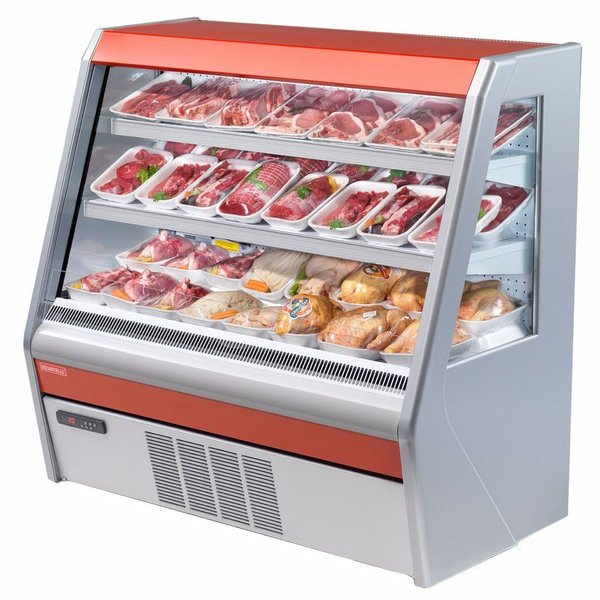 Wandkoeling | GENIUS2 | Grijs | Voor Externe Koelunit | 3 Schappen | Intern Nachtgordijn | 640x720x1260(h)mm