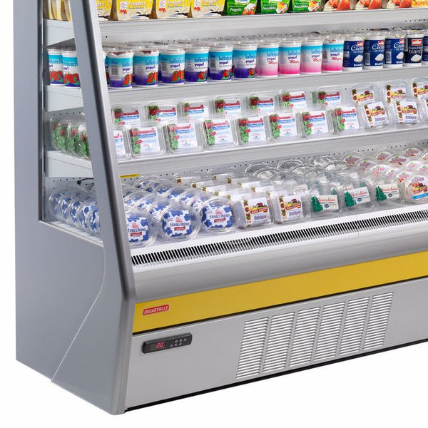 Wandkoeling | GENIUS2 | Grijs | Voor Externe Koelunit | 4 Schappen | Intern Nachtgordijn | 1965x720x1460(h)mm