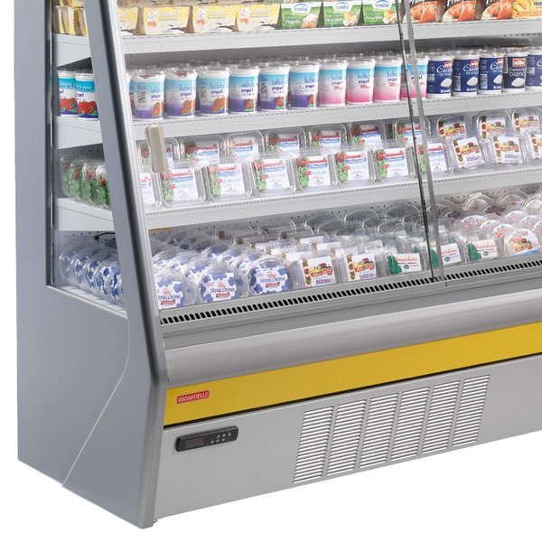 Wandkoeling | EAGLE | Grijs | 0°C/+2°C | Geventileerd | 4 Schappen | Schuifdeuren | 1340x720x1460(h)mm