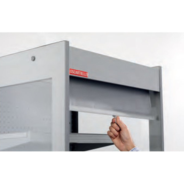 Wandkoeling | SWAN | Grijs | +2°C/+4°C | Geventileerd | 3 Schappen | Intern Nachtgordijn | 662x680x1650(h)mm