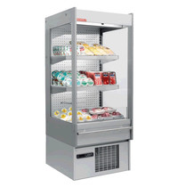 Oscartielle Wandkoeling | SWAN | Grijs | +2°C/+4°C | Geventileerd | 3 Schappen | Intern Nachtgordijn | 662x680x1650(h)mm 