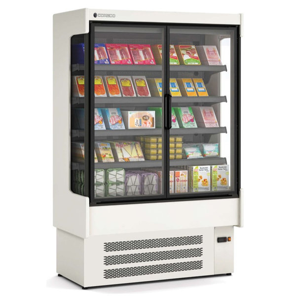 Wandkoeling | CDS0 | Zwart | 0°C/+2°C | Geforceerd | 5 Schappen | 1.8kW | Intern Nachtgordijn | 1310x653x2000(h)mm