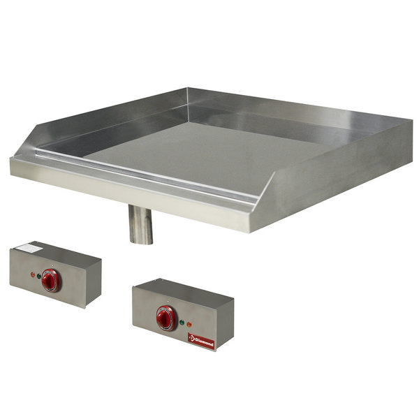 Elektrische | Braadplaat | Verchroomde Vlakke Plaat Inbouw | 9kW | 700x600mm