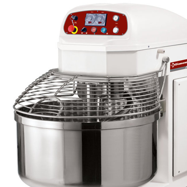 Bakkerstrog | Automatisch | Met Spiraal | 200kg | 2 Snelheden + 2 Timers | 2 Motoren | 400V | 930x1490x1560(h)mm
