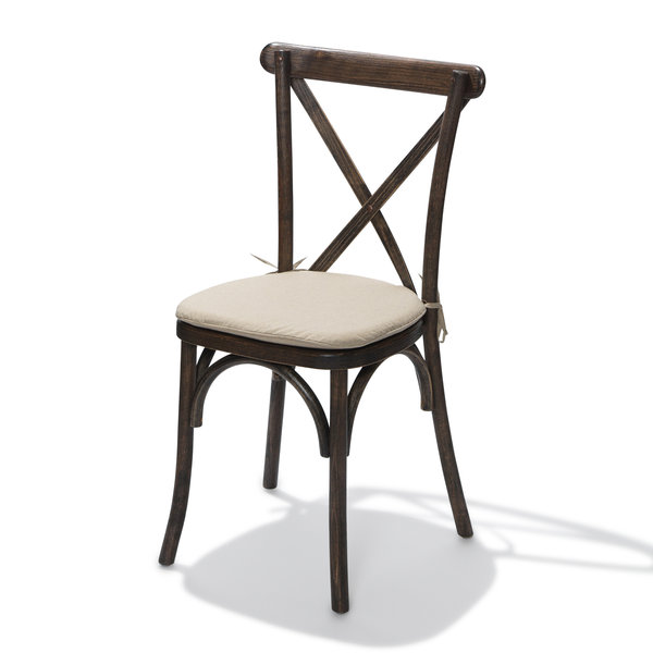 Stoel Crossback | Lichtbruin | Massief Hout | Stapelbaar | 480x470x880(h)mm