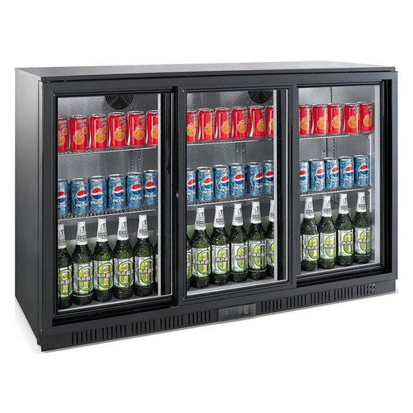 Barkoelkast | 330L | Zwart | 0°C/+10°C | Statisch + Ventilator | 1350x520x900(h)mm