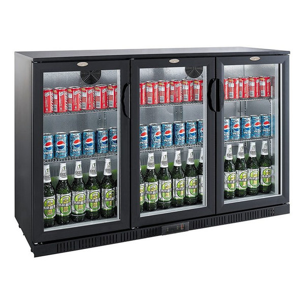 Barkoelkast | 320L | Zwart | 0°C/+10°C | Statisch + Ventilator | 1350x520x850(h)mm