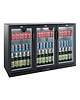 CombiSteel Barkoelkast | 320L | Zwart | 0°C/+10°C | Statisch + Ventilator | Draaideuren | 1350x520x850(h)mm 