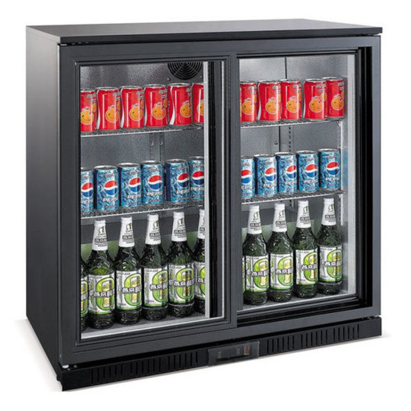 Barkoelkast | 198L | Zwart | 0°C/+10°C | Statisch + Ventilator | 900x520x850(h)mm