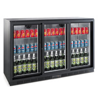 CombiSteel Barkoelkast | 320L | Zwart | 0°C/+10°C | Statisch + Ventilator | 1350x520x850(h)mm 