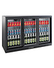 CombiSteel Barkoelkast | 320L | Zwart | 0°C/+10°C | Statisch + Ventilator | Schuifdeuren | 1350x520x850(h)mm 