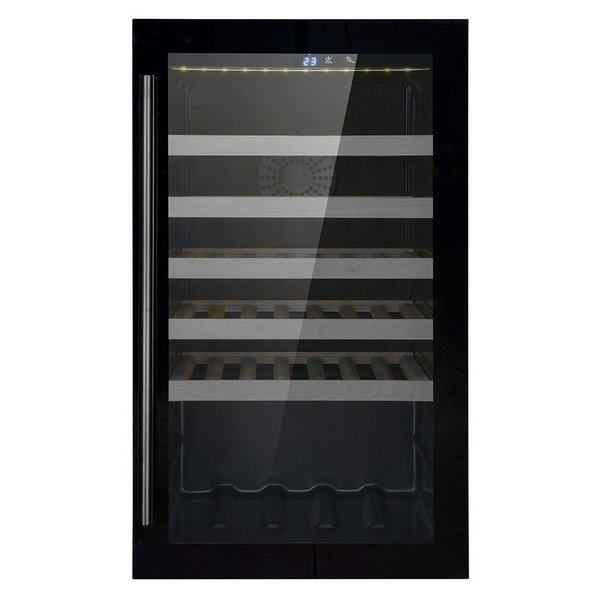 Wijnkoelkast 118L | 49 flessen | Glas deur | 5 roosters | Geforceerd | 485x600x820(h)mm