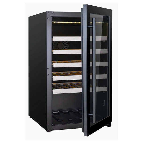 Wijnkoelkast 118L | 49 flessen | Glas deur | 5 roosters | Geforceerd | 485x600x820(h)mm