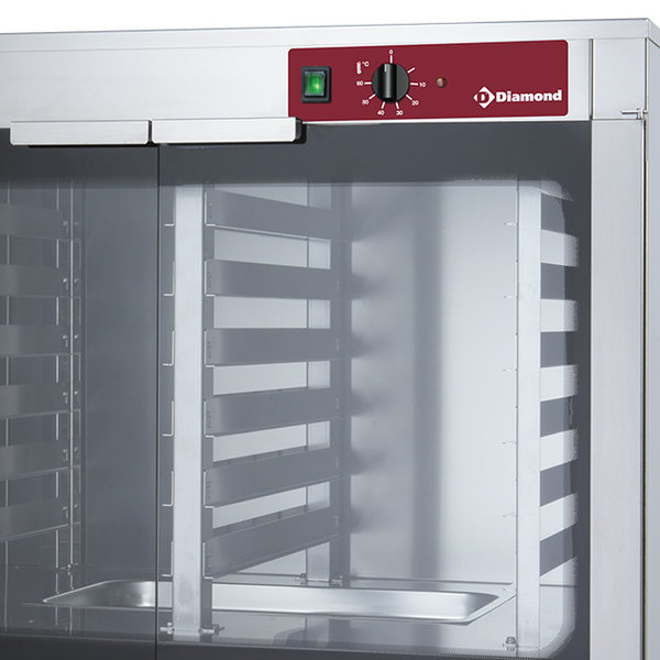 Rijskast | 2 Deuren | 2x 6 Niveaus (EN600x400 of 1/1 GN) | 2kW | 995x795x734(h)mm