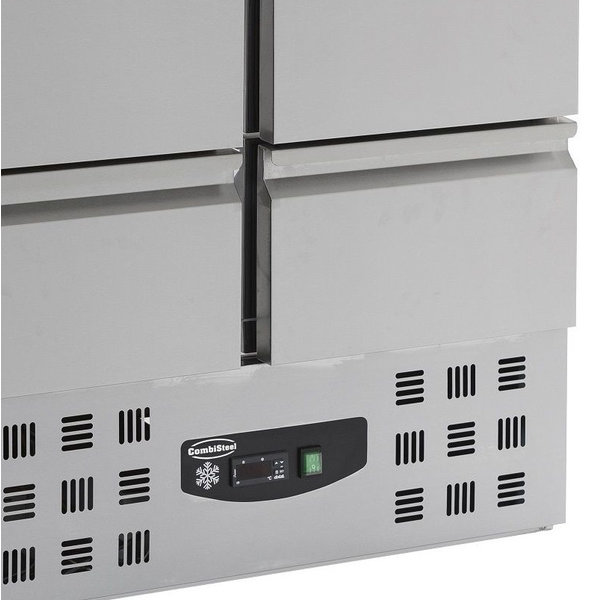 Koelwerkbank | COMPACT LINE | 257L | 4 Laden | +2°C/+8°C | Statisch + Ventilator | 900x700x875(h)mm