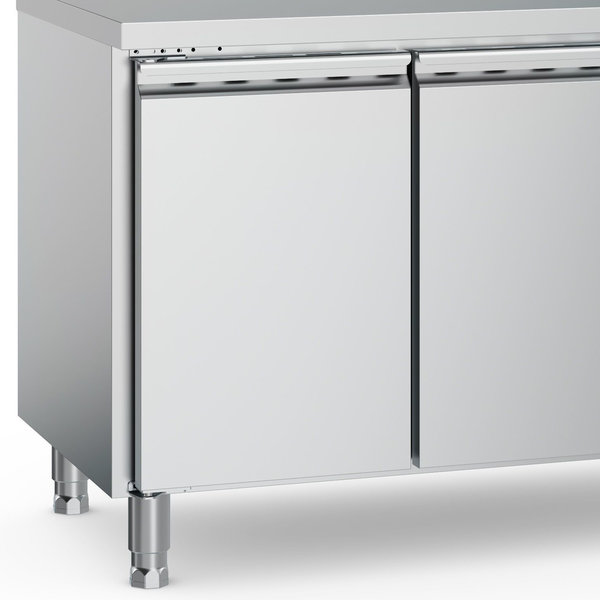 Koelwerkbank | 282L | 2 Deuren (1/1 GN) | +2°C/+8°C | Geforceerd | 1360x700x850(h)mm
