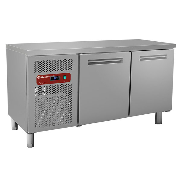Koelwerkbank | 245L | 2 Deuren | 0°C/+8°C | Geventileerd | 0.36kW | 1500x600x880/900(h)mm