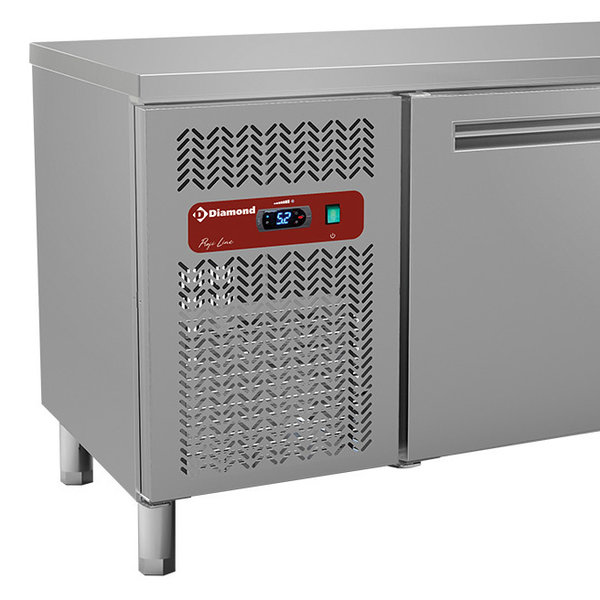 Koelwerkbank | 245L | 2 Deuren | 0°C/+8°C | Geventileerd | 0.36kW | 1500x600x880/900(h)mm
