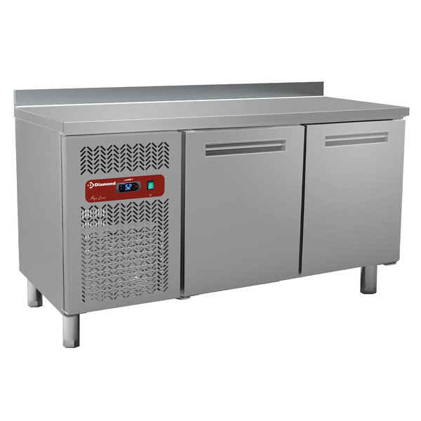 Koelwerkbank | 245L | 2 Deuren | 0°C/+8°C | Geventileerd | 0.36kW | Achteropstand | 1500x600x880/900(h)mm