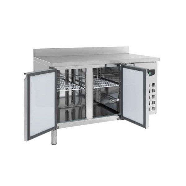 Koelwerkbank | 282L | 2 Deuren (1/1 GN) | +2°C/+8°C | Geforceerd | Achteropstand | 1360x700x850/950(h)mm