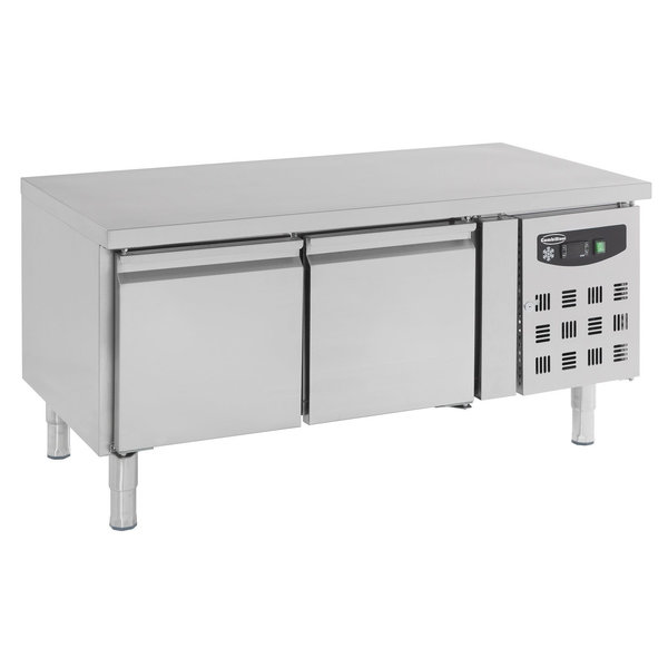 Koelwerkbank | Laag Model | 157L | 2 Deuren (1/1 GN) | +2°C/+8°C | Geforceerd | 0.34kW | 1360x700x650(h)mm