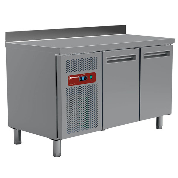 Koelwerkbank | 260L | 2 Deuren (1/1 GN) | 0°C/+8°C | Geventileerd | 0.36kW | Achteropstand | 1350x700x880/900(h)mm