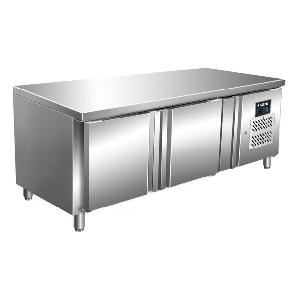 Koelwerkbank | Laag Model | 214L | 2 Deuren (1/1 GN) | +2°C/+10°C | Geforceerd | 0.35kW | 1360x700x650(h)mm
