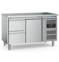 Ecofrost Koelwerkbank | 282L | 1 Deur (1/1 GN) + 2 Laden | +2°C/+8°C | Geforceerd | 1360x700x850(h)mm 