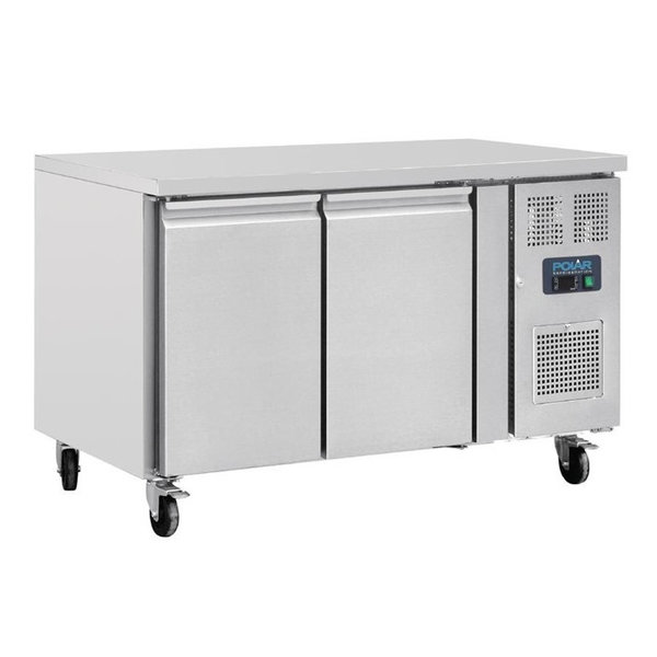 Koelwerkbank | 282L | 2 Deuren (1/1 GN) |  -2°C/+5°C | Geventileerd | 1360x700x860(h)mm